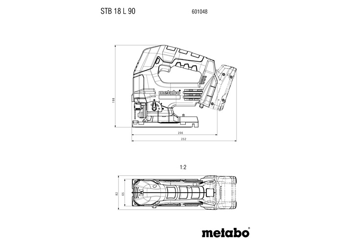 Аккумуляторный лобзик METABO STB 18 L 90