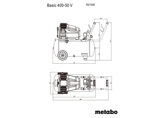 Компрессор METABO Basic 400-50 V