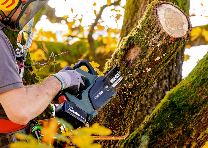 Аккумуляторная цепная пила METABO MS 18 LTX BL 25