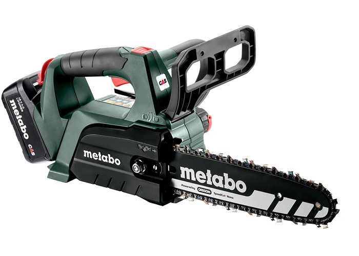 Аккумуляторная цепная пила METABO MS 18 LTX BL 25 (4Ah+ ASC 72)
