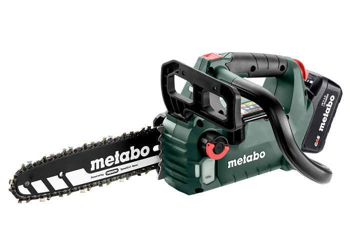 Аккумуляторная цепная пила METABO MS 18 LTX BL 25 (4Ah+ ASC 72)