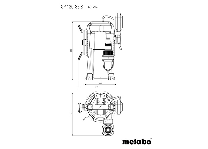 Погружной насос для грязной воды METABO SP 120-35 S