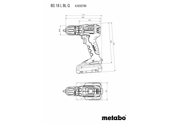 Акумуляторний дриль-шурупокрут METABO BS 18 L BL Quick