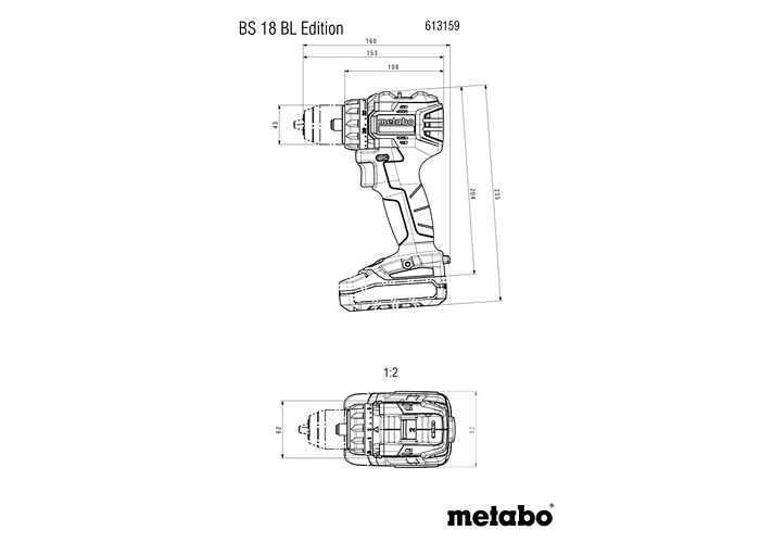 Аккумуляторная дрель-шуруповерт METABO BS 18 BL Edition (4Ah LiPOWER)