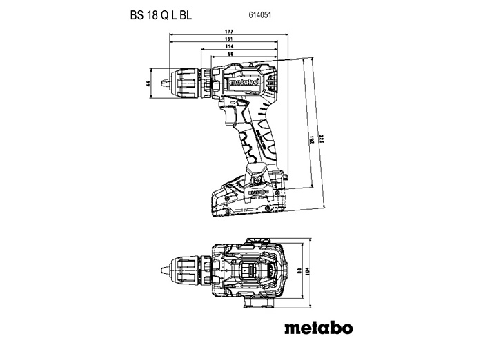 Аккумуляторная дрель-шуруповерт METABO BS 18 L