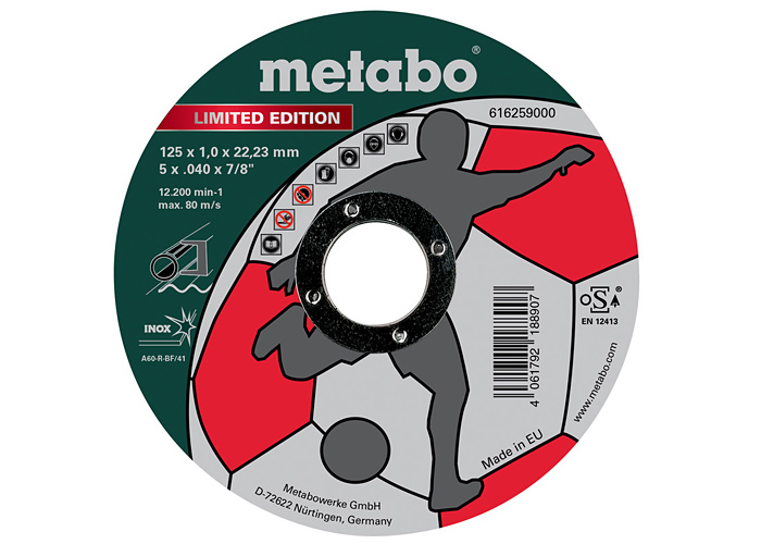 Отрезной круг  METABO Limited Edition Soccer 125 мм (616259000)