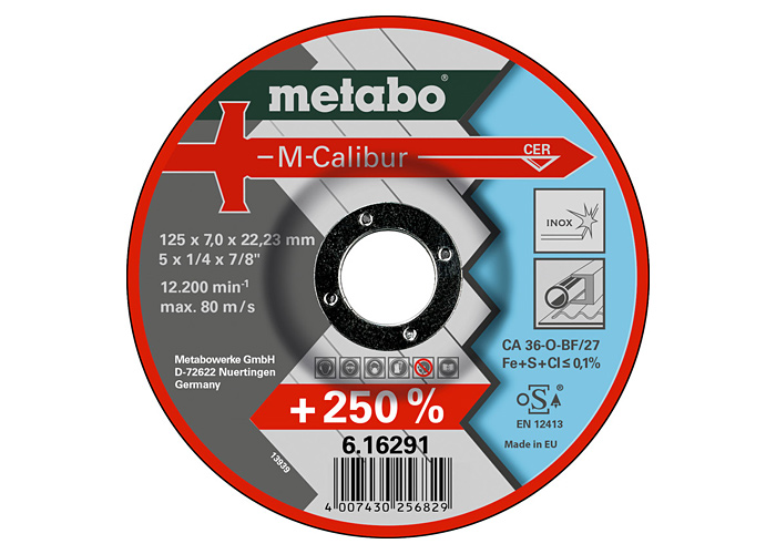 Зачистной диск METABO Inox M-Calibur 180x7,0x22,2 мм