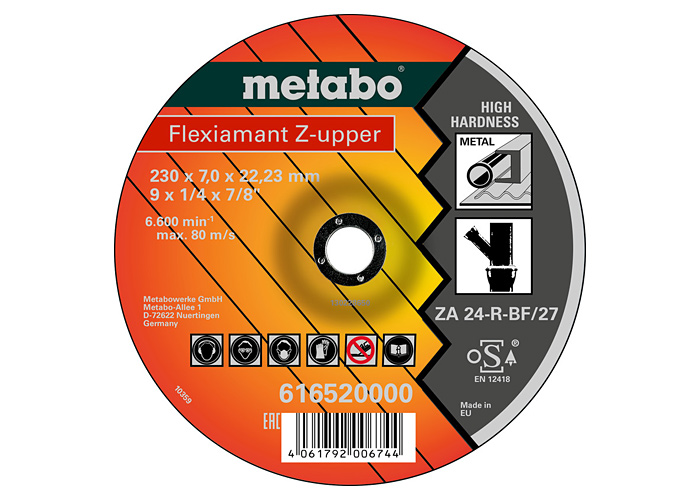 Шлифовальный диск METABO FLEXIAMANT Z-UPPER 230х7,0х22,23