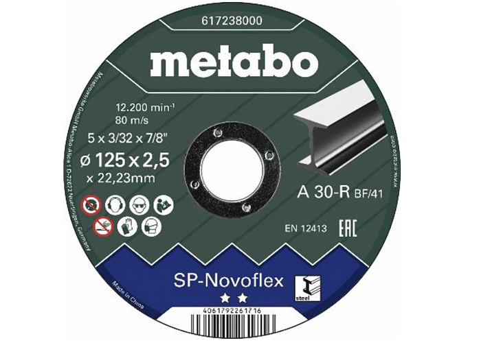 Отрезной диск METABO 115x2,5 мм, Novoflex