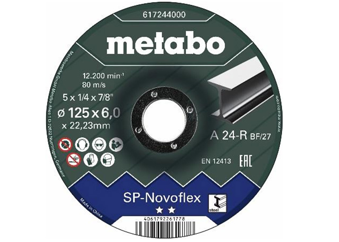 Обдирочный круг METABO 115x6 мм, Novoflex