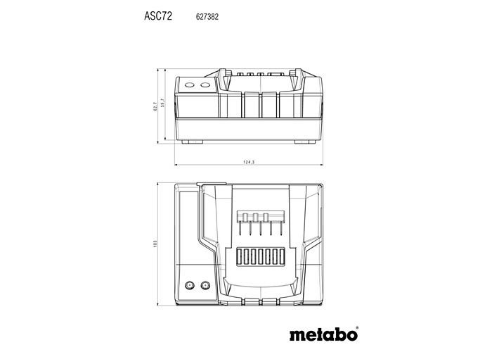 Зарядний пристрій METABO ASC 72