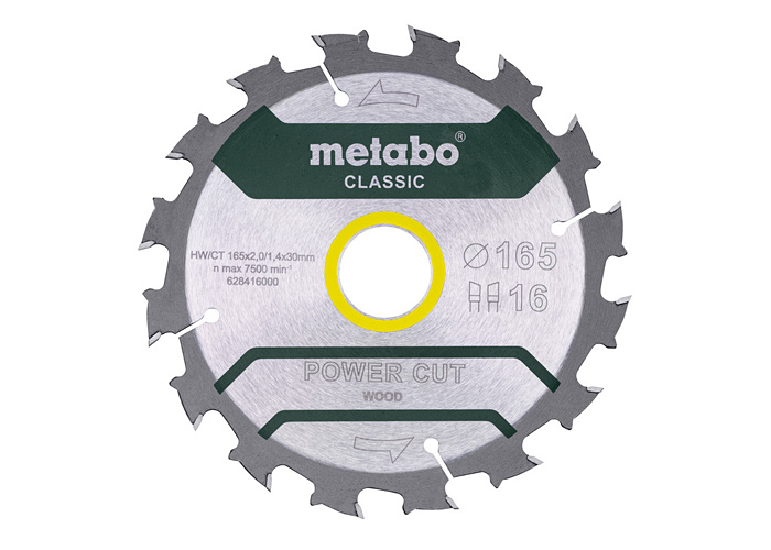 Пильный диск METABO PowerCutClassic 165x30мм