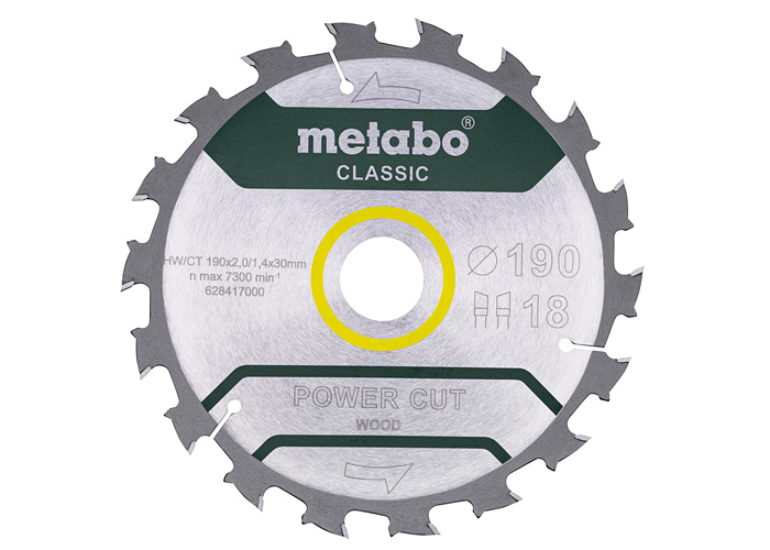 Пильный диск METABO PowerCutClassic 190x30мм
