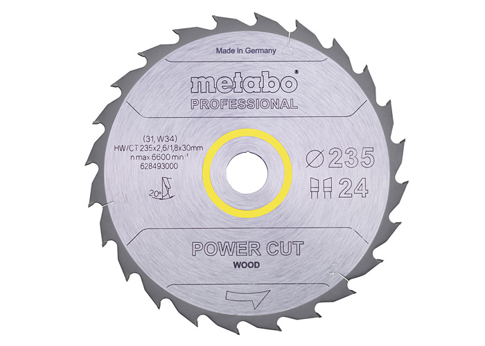 Пильный диск METABO 235x30 24 WZ 20°