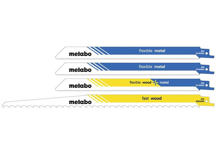 Комплект пильных полотен для сабельных пил METABO 628533000