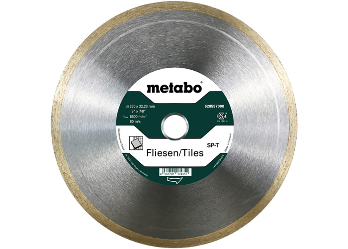 Алмазный отрезной круг по плитке METABO SP - T, 230X22,23мм (628557000)