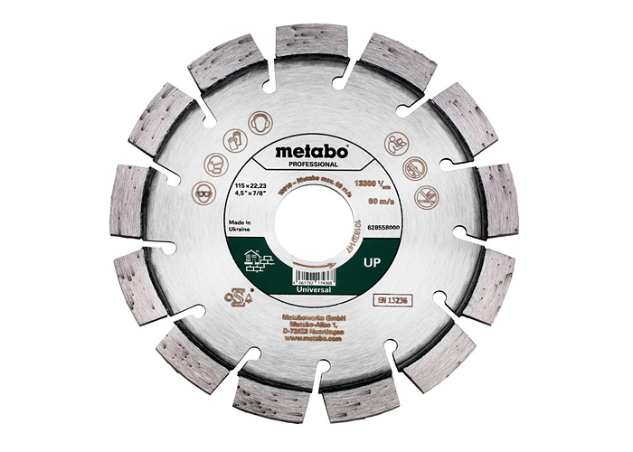 Алмазный отрезной круг Professional METABO UP 115X22,23мм (628558000)