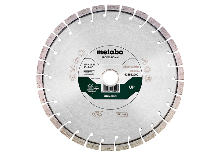 Алмазный отрезной круг Professional METABO UP 230X22,23мм (628562000)