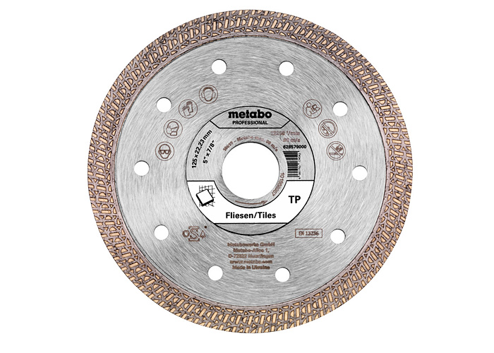 Алмазный отрезной круг по плитке METABO TP 125X22,23мм (628579000)