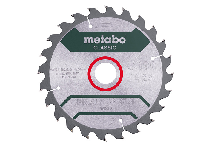 Пильный диск METABO 190X30 Z24 WZ 15° /B (628676000)