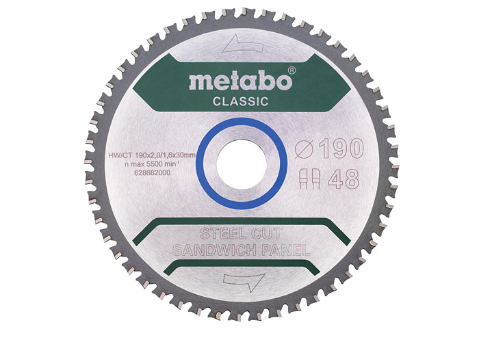 Пильный диск METABO 190X30 Z48 FZ/FA 4° /B (628684000)