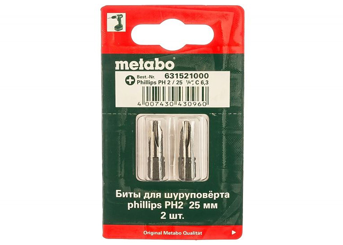 Бiти METABO PH2x25 мм (2 шт.)