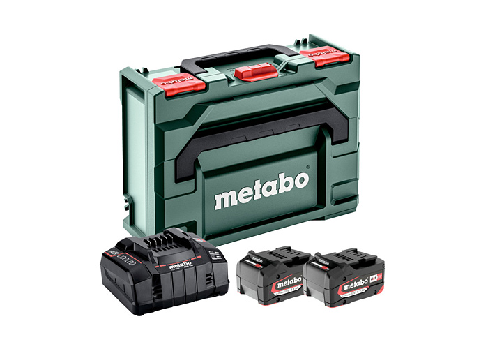 Базовый комплект METABO 2 X Li-Ion 4,0 Ач + ASC 145 + metaBOX 145