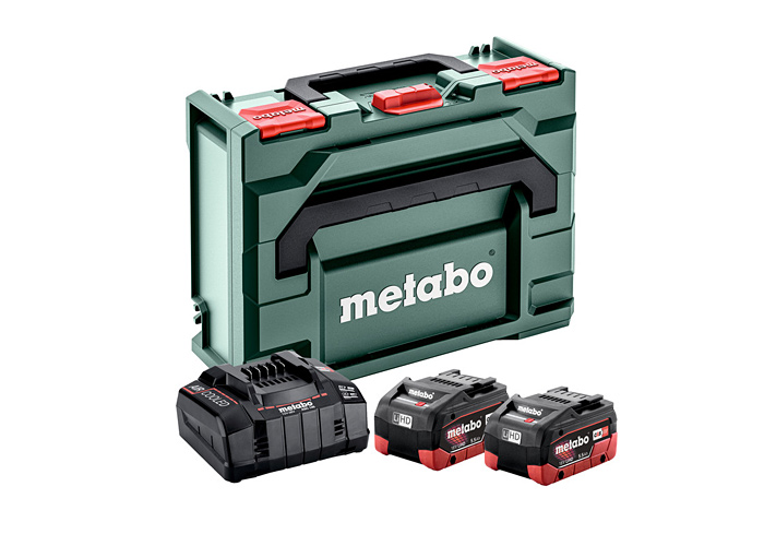 Базовый комплект METABO 2 X LiHD 5,5 Ач + ASC 145 + metaBOX 145