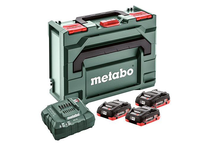 Базовий комплект METABO 3 X LiHD 4,0 Ач + ASC 55 + metaBOX 145