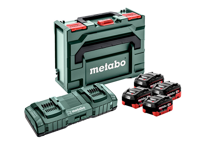 Базовый комплект METABO 4 X LIHD 8,0 Ач + ASC 145 Duo + metaBOX 145