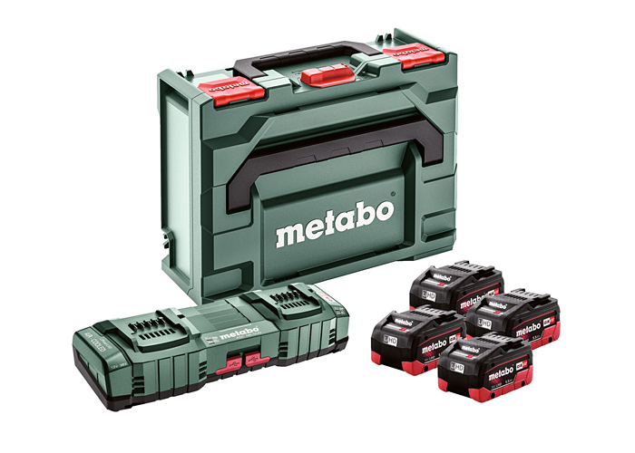 Базовий комплект METABO 4 x 5.5 Ah + ASC 145 DUO + metaBOX 145