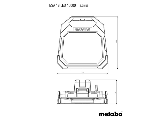 Прожектор + штатив METABO Set BSA 18 LED 10000