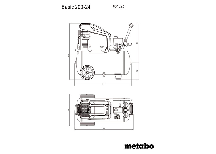 Компрессор METABO Basic 200-24 + LPZ4