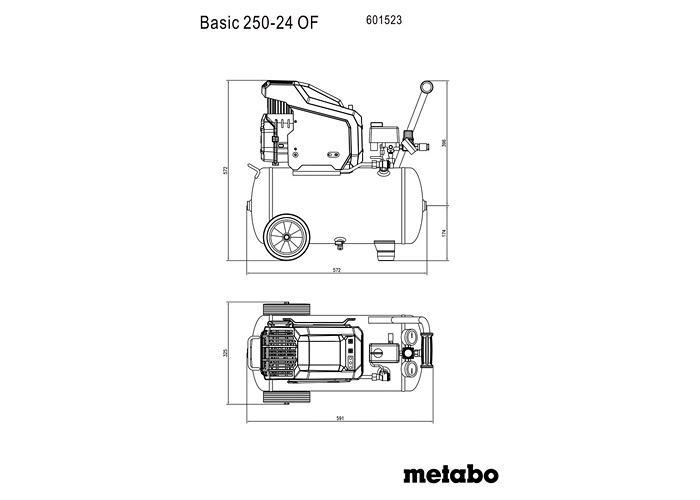 Компрессор METABO Basic 250-24 OF + LPZ4