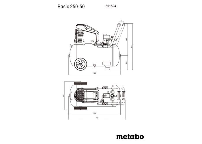 Компрессор METABO Basic 250-50 + LPZ4