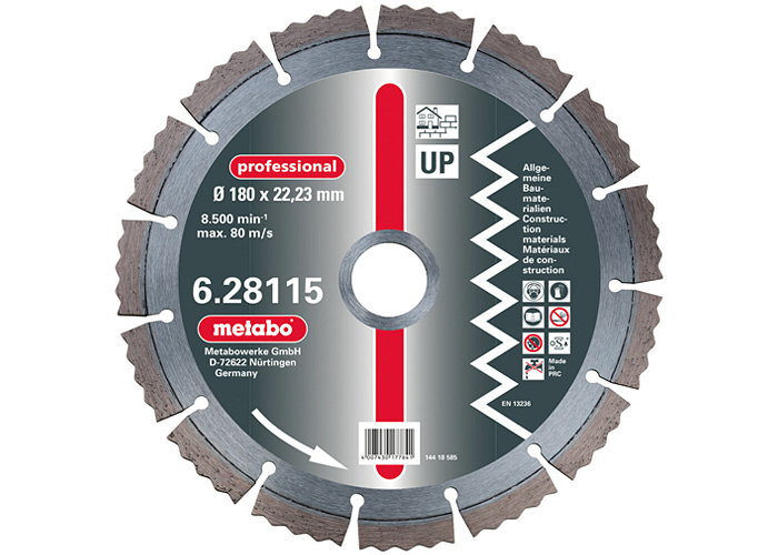 Алмазний універсальний круг METABO Professional UP 180 мм (628115000)