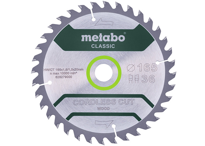 Пильный диск METABO Cordless Cut Wood Classic 165 мм (628279000)