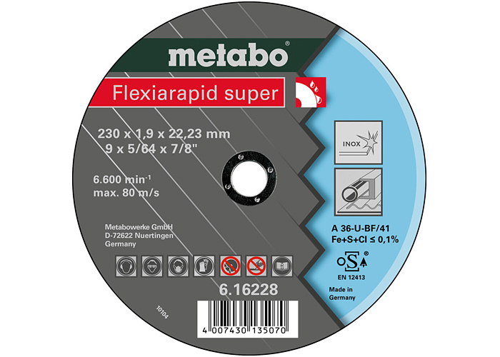 Відрізний круг METABO Flexiarapid super 230 мм (616228000)