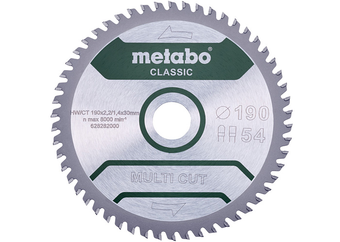 Пильний диск METABO Multi Cut Classic 190 мм (628663000)