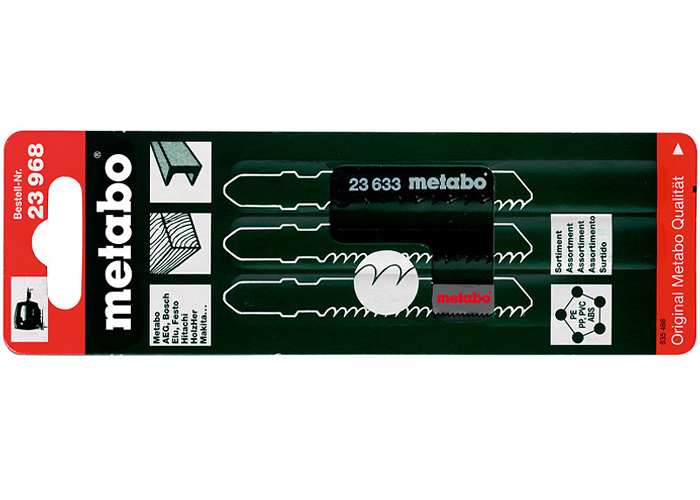 Набор лобзиковых полотен METABO 3 предмета (623968000)