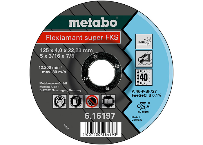 Обдирочный круг METABO Flexiamant Super FKS 40 125 мм (616197000)