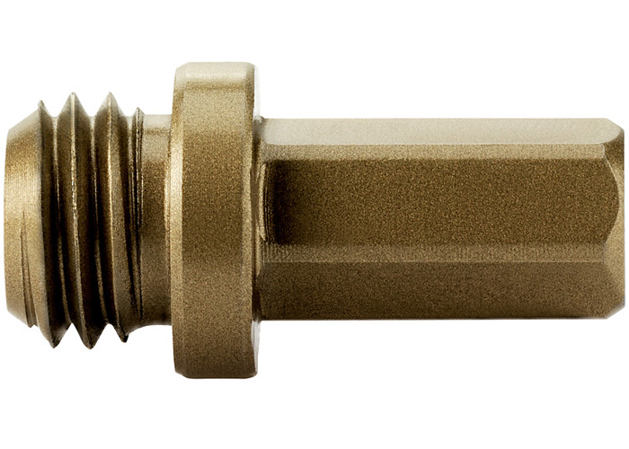 Переходник шестигранный 10 мм на резьбу M14 для алмазных коронок METABO Dry (630859000)