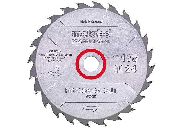 Пильный диск METABO Precision Cut Wood Professional 165 мм (628290000)