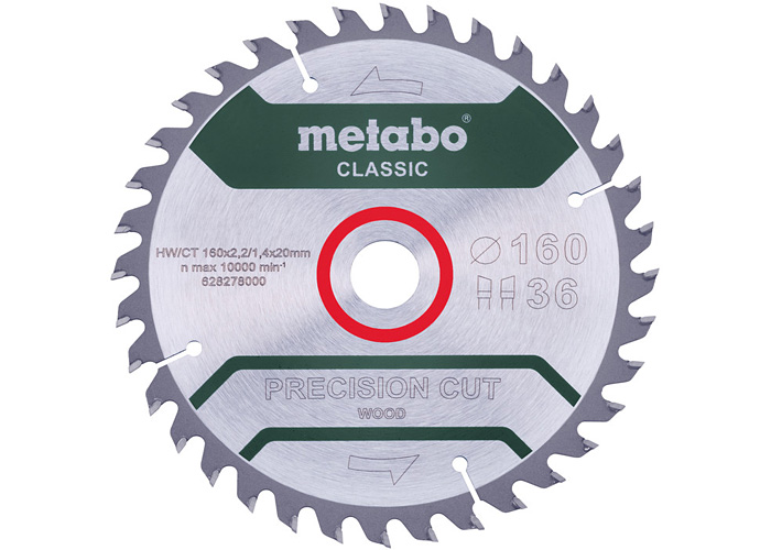 Пильный диск METABO Precision Cut Wood Classic 160 мм (628659000)
