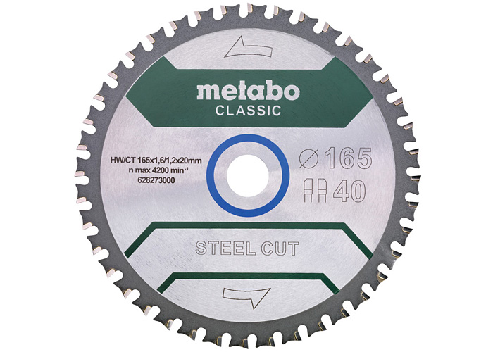 Пильний диск METABO Steel Cut Classic 165 мм (628651000)