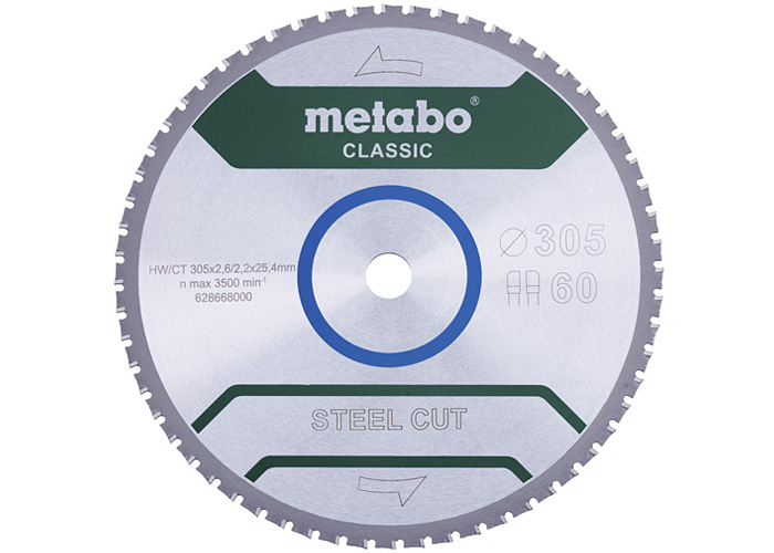 Пильный диск METABO Steel Cut Classic 305 мм (628668000)