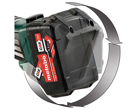 Акумуляторна болгарка METABO W 18 LTX 125 Каркас + MetaBox