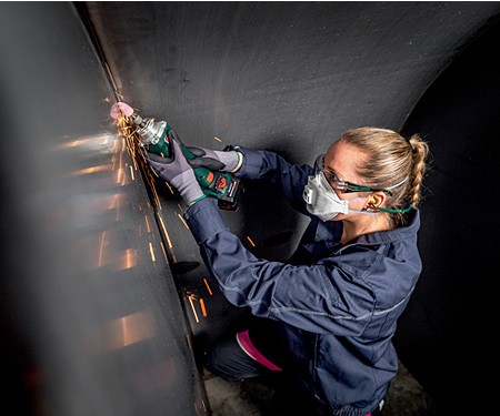 Аккумуляторная прямошлифовальная машина METABO GVB 18 LTX BL 11-28 COMPACT