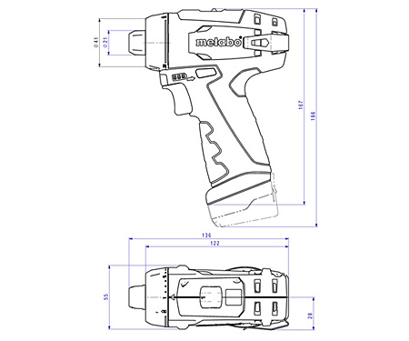 Аккумуляторный шуруповерт METABO PowerMaxx BS Basic