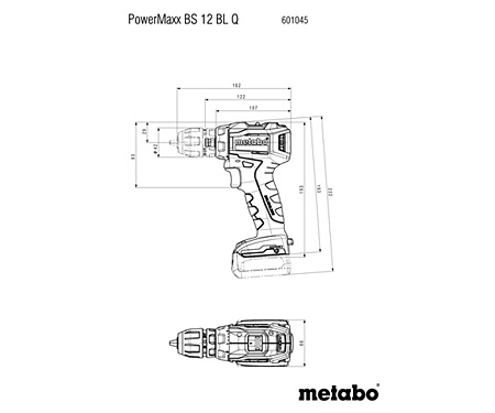 Аккумуляторная дрель-шуруповерт METABO PowerMaxx BS 12 BL Q PRO
